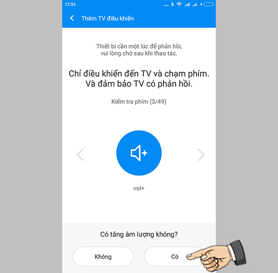 Thử kết nối với TV